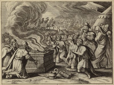 Samuel et les Israélites confessant leurs péchés à Dieu à Mizpa avant de vaincre les Philistins - European School
