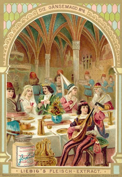 Scène du conte de fées des frères Grimm La Gardeuse d