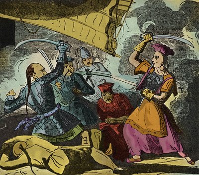 Shing Shi ou Ching Shih (décédée en 1844). Femme pirate chinoise du 19ème siècle. Elle commandait une véritable flotte avec laquelle elle a vaincu l