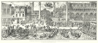 Place Saint-Marc, Le Doge sur le point de commencer la cérémonie des Noces de la Mer - European School