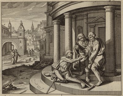 Saint Pierre guérissant un mendiant boiteux au nom de Jésus-Christ - European School