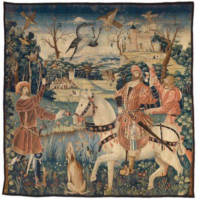 Tapisserie représentant le Vol du Héron 