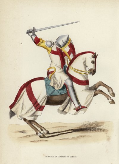 Templier en costume de guerre - European School