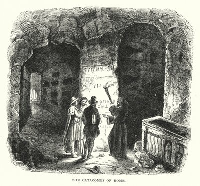 Les Catacombes de Rome (gravure) - European School