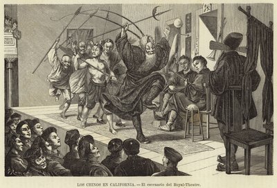 Les Chinois en Californie - La scène du Théâtre Royal - European School