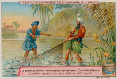 Le pêcheur apprend à pêcher du calife déguisé - European School