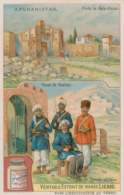 La Porte de Bala Hissar et le Col de Khyber avec des Soldats Afghans - European School