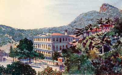 Hôtel international, Santa Thereza, Rio de Janeiro (lithographie couleur) - European School