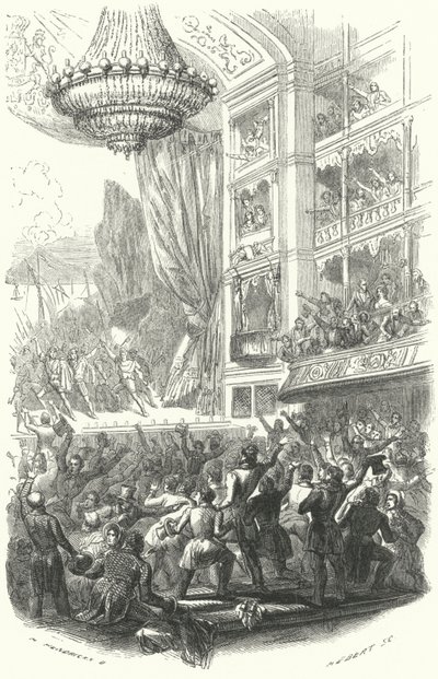 Le début de la Révolution belge : représentation de l