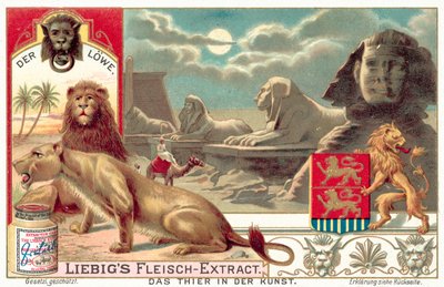 Le lion (chromolithographie) - European School