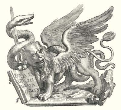 Le lion de Venise (gravure) - European School