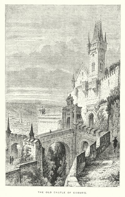 Le vieux château de Cobourg (gravure) - European School