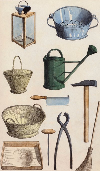 Outils (lithographie couleur) - European School