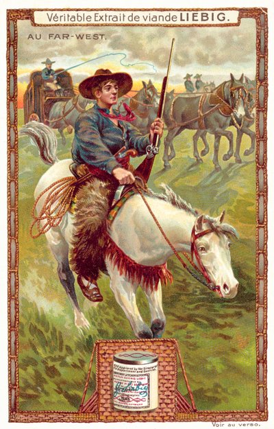 Voyage à travers les plaines (chromolithographie) - European School