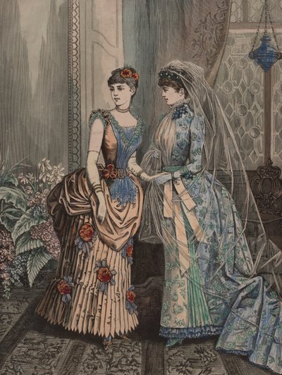 Deux femmes en costume victorien - European School