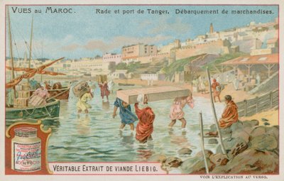 Déchargement de marchandises au port de Tanger - European School