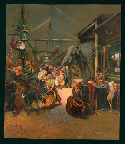 Visiteurs à une ménagerie - European School