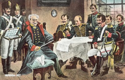 Waterloo 1815, Blücher reçoit le chapeau, l