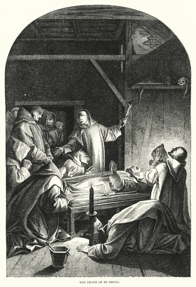 La mort de Saint Bruno - Eustache (after) Le Sueur