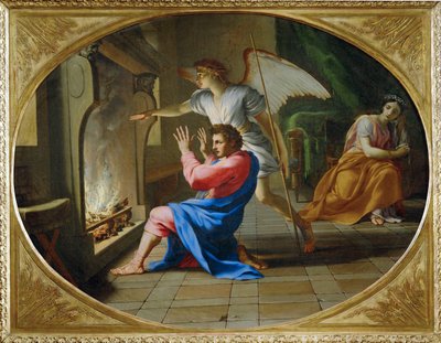 La nuit de noces de Tobie et Sara - the wedding-night … - Eustache (studio of) Le Sueur