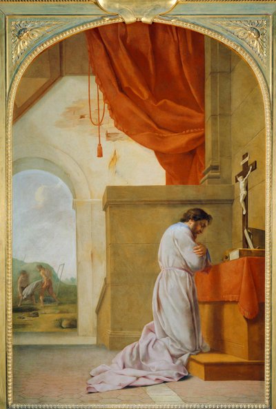 Saint Bruno en prière - Saint Bruno in prayer ... - Eustache (studio of) Le Sueur