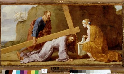 Jésus portant sa croix (portement de croix ou chemin de croix), vers 1651 - Eustache Le Sueur