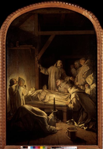 Vie de Saint Bruno : La mort de Saint Bruno le 6/10/1101 - Eustache Le Sueur