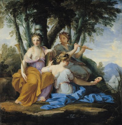 Les Muses, Clio, Euterpe et Thalia, c.1652-55 - Eustache Le Sueur