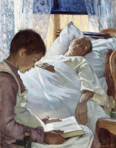 Réflexion en bleu, 1887 - Eva Bonnier