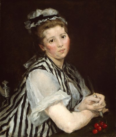 Fille avec des cerises, vers 1870 - Eva Gonzalès