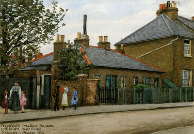 135 à 139 Oval Road : les plus petites maisons de Croydon, 1921 - Evacustes Arthur Phipson