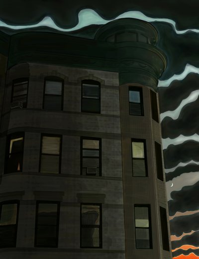 13e rue à la 7e avenue, Brooklyn (art numérique) - Evan Sklar