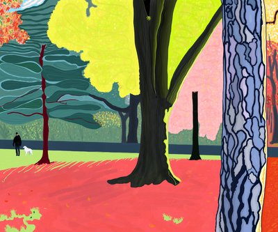 Automne, Prospect Park (art numérique) - Evan Sklar