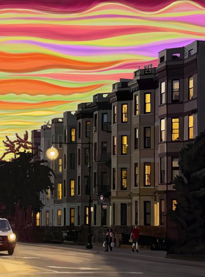Ninth Street Nine A.M. (art numérique) - Evan Sklar