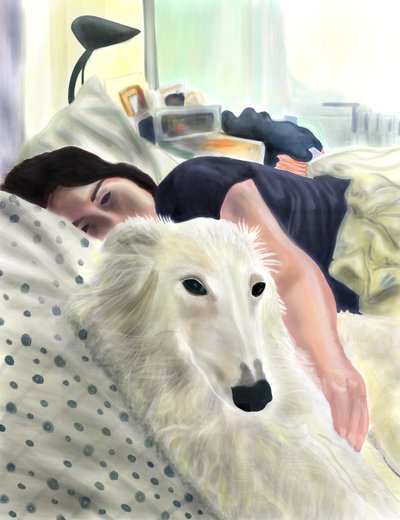 Penny et Michelle, Brooklyn (art numérique) - Evan Sklar