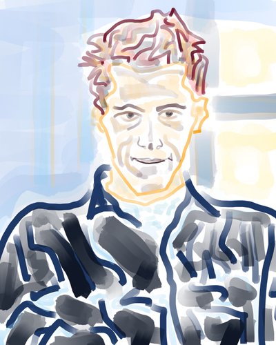 Autoportrait à New Haven (art numérique) - Evan Sklar