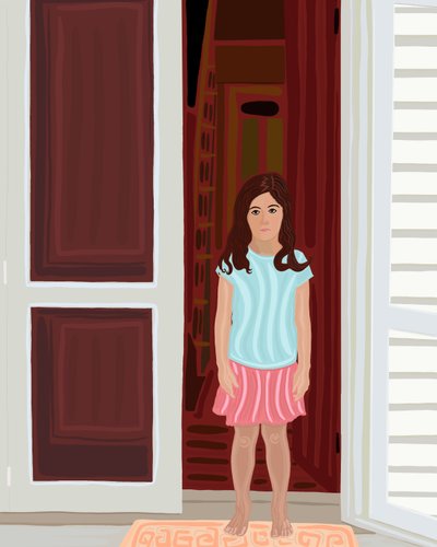 Jeune fille dans l