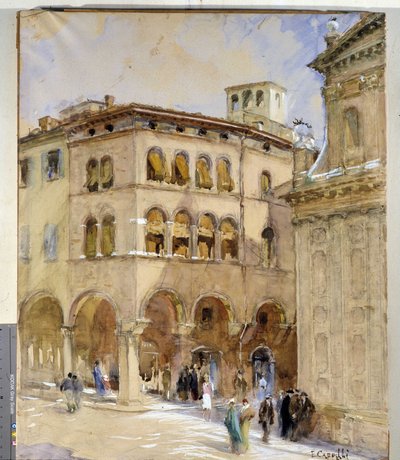 Vue de Modène, 20ème siècle - Evaristo Cappelli