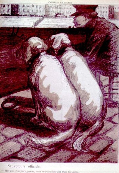 Les Sauveteurs Officiels, "Mon vieux, tu peux crier, mais nous ne travaillons pas pendant les repas", p.1183 de 