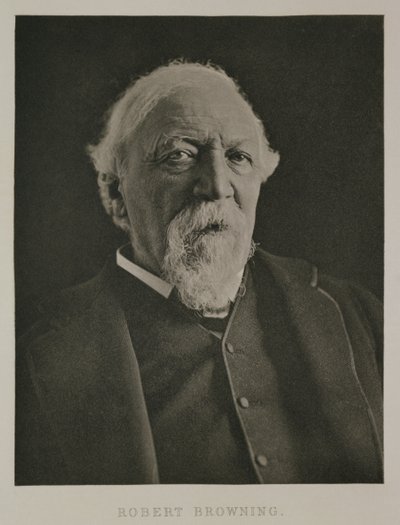 Portrait de Robert Browning (1812-89), vers 1889 - Eveleen Myers