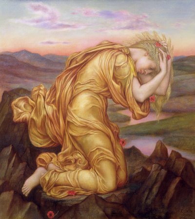 Déméter pleurant Perséphone, 1906 - Evelyn De Morgan