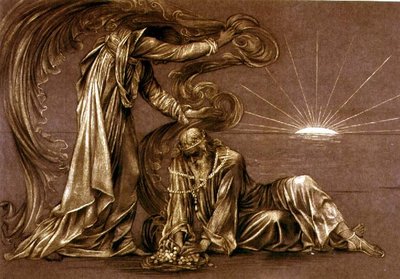 Étude finie pour Earthbound, c.1897 - Evelyn De Morgan