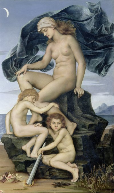 Le Sommeil et la Mort, les enfants de la Nuit, 1883 - Evelyn De Morgan