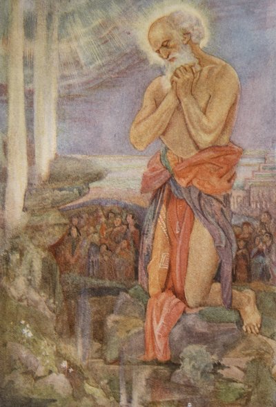 Élie triomphant des prêtres de Baal, illustration de 