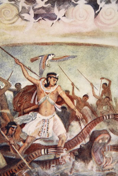 Horus en bataille, illustration de 
