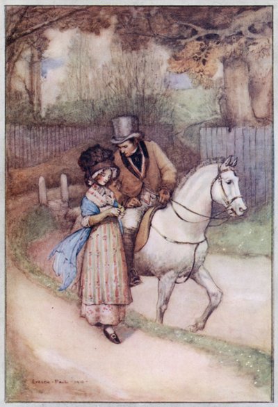 Illustration pour Cranford par Mrs Gaskell - Evelyn Paul