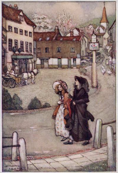 Illustration pour Cranford de Mrs Gaskell - Evelyn Paul