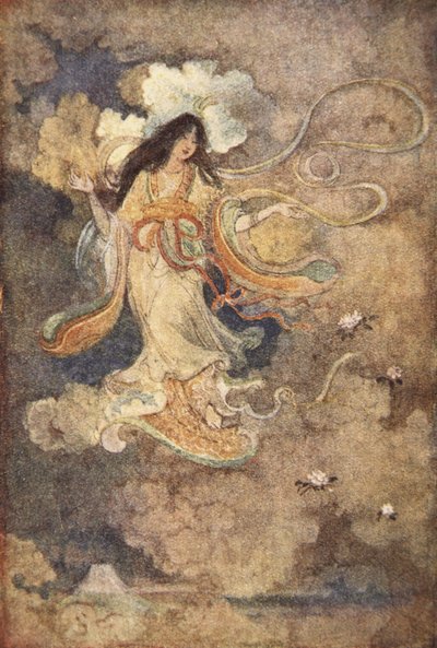 Sengen, la déesse du mont Fuji, illustration de 