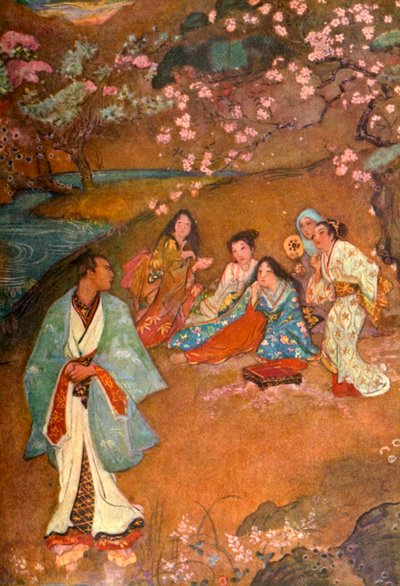 Shinge et Yoshisawa près du Puits Violet, 1912 - Evelyn Paul
