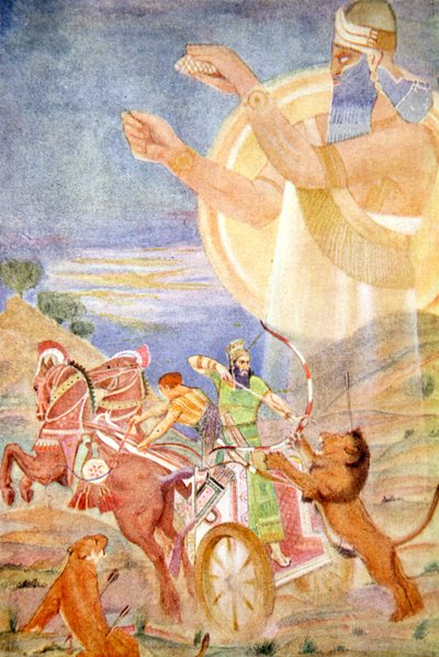 Tiglath-Pileser I dirigé par Ninib, 1916 - Evelyn Paul